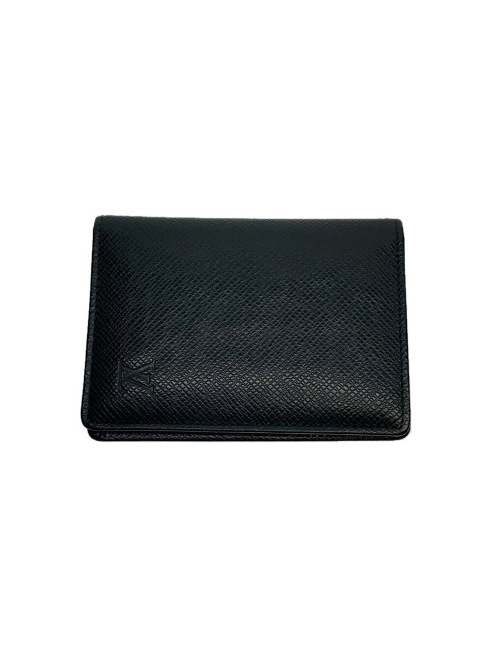 LOUIS VUITTON Porte Wallet Cartes Vertical Taiga Green Leather Green